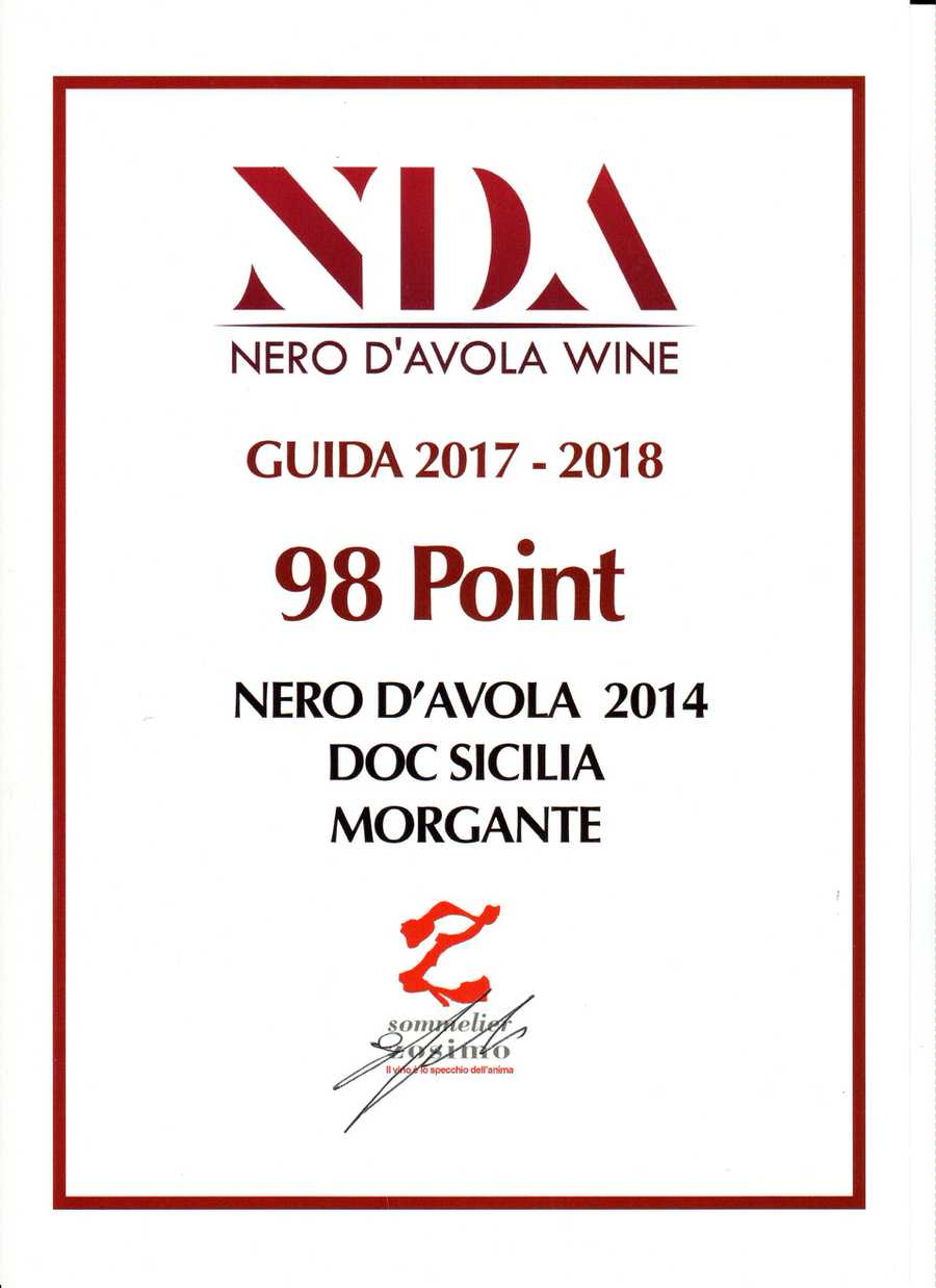 Attestato nero d'avola 2014